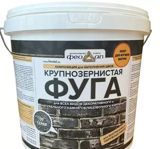 Фуга крупнозернистая Феодал (серая), 5 кг