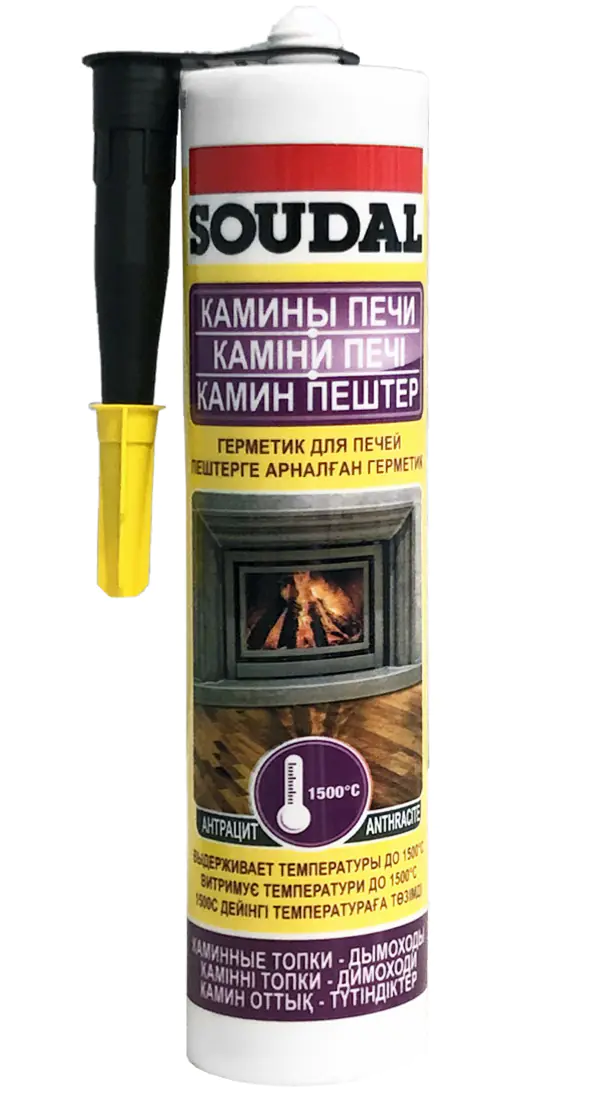Герметик для печей Soudal 280 мл. Бельгия.