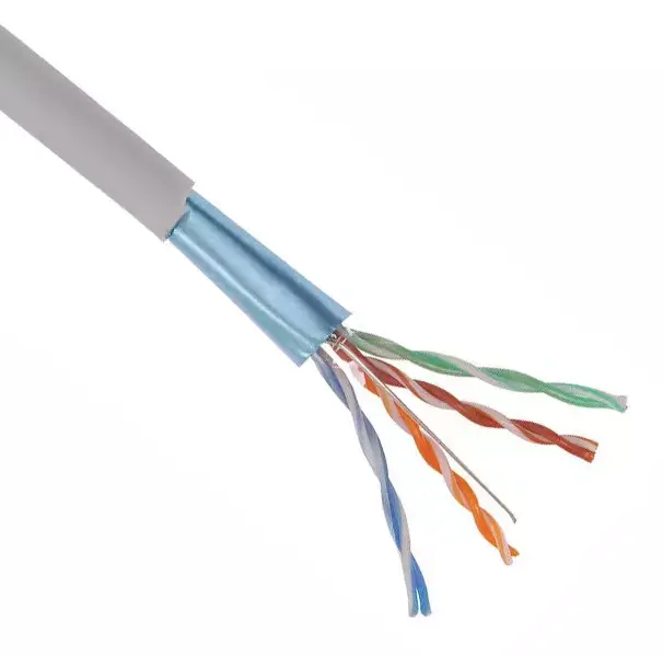 Кабель F/UTP Cat.5e 4х2х24 AWG (витая пара). Экранир. Серый. Цена за м.п. Китай.