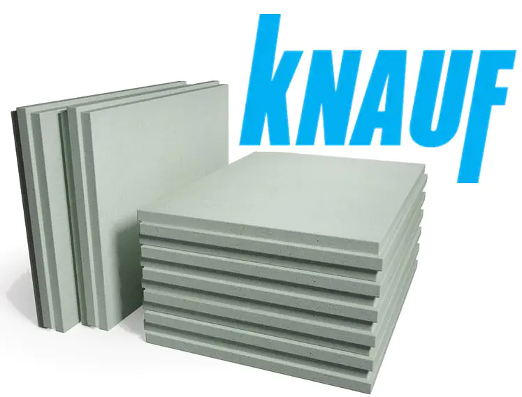 Гипсовая пазогребневая влаг. плита KNAUF. Размер 667х500х80 мм. РБ.