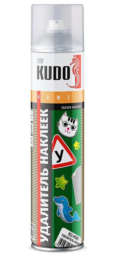 Удалитель наклеек и следов клея KUDO KU-H401. 400 мл. РФ.