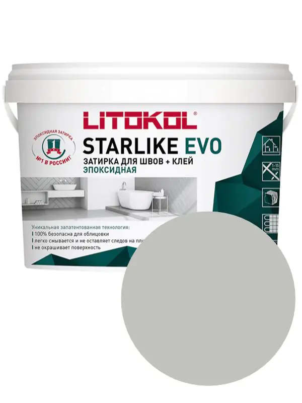Эпоксидная фуга Litokol Starlike EVO S.105 Bianco Titano 1 кг