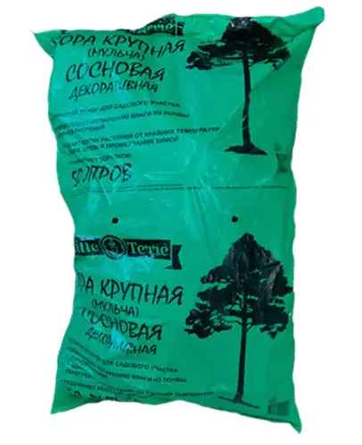 Кора (мульча) сосновая крупная декоративная Elitte Terre. 50 л. РБ.