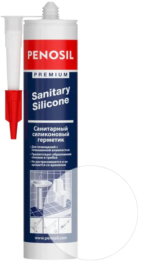 Герметик силиконовый Penosil Premium Universal 305. Прозрачный. 280 мл. Турция.