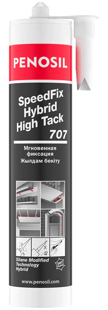 Клей монтажный Penosil SpeedFix Hybrid High Tack 707 сверхпрочный. Белый. 280 мл. Эстония.