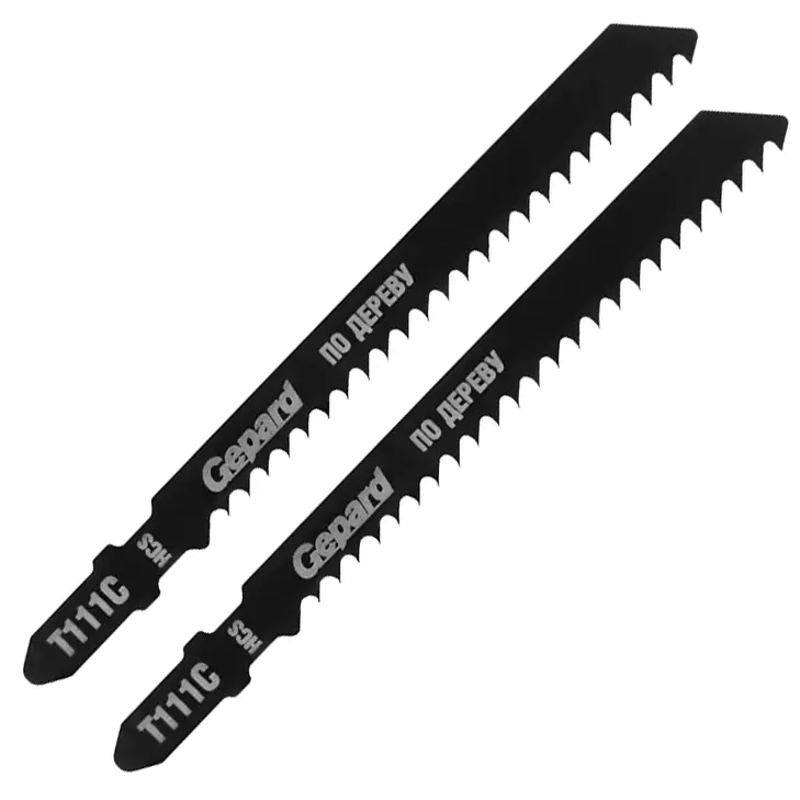 Пилка для лобзика по дереву T111C Gepard GP0630-13 (2 шт)