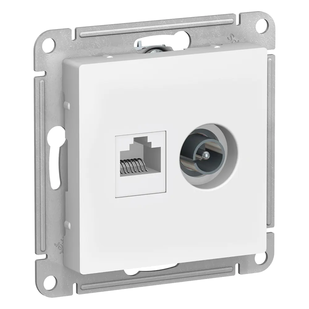 Розетка компьютерн. и телевизион. Schneider Electric AtlasDesign ATN000189. РФ.