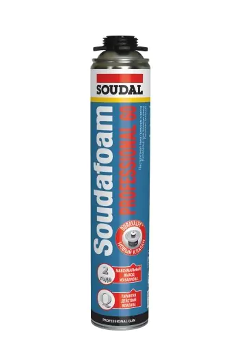 Монтажная пена Soudal Soudafoam Professional 60 под пистолет 750 мл.