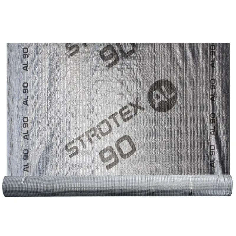 Пароизоляция армированная Strotex AL 90. Рулон 75 м.кв. Польша.