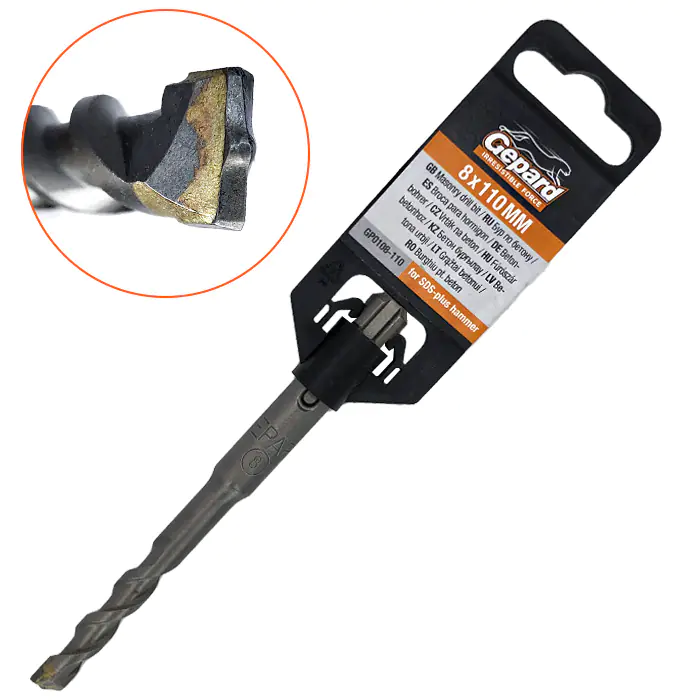 Сверло SDS-plus 8х50х110 мм Gepard GP0108-110