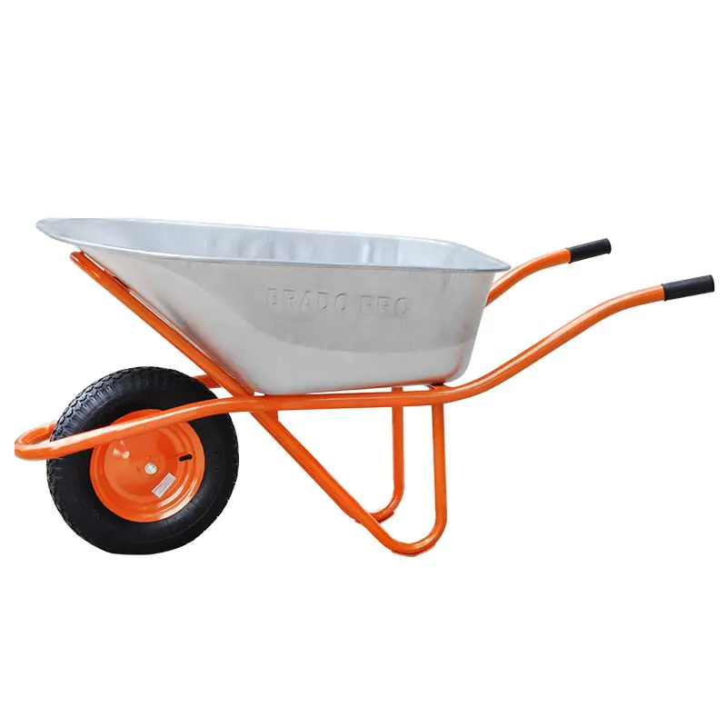 Тачка строительная одноколесная Brado Expert Pro 130. 130 л. 300 кг.