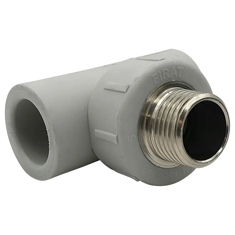 Тройник комбинированный с наружной резьбой 20х1/2" FIRAT ПП