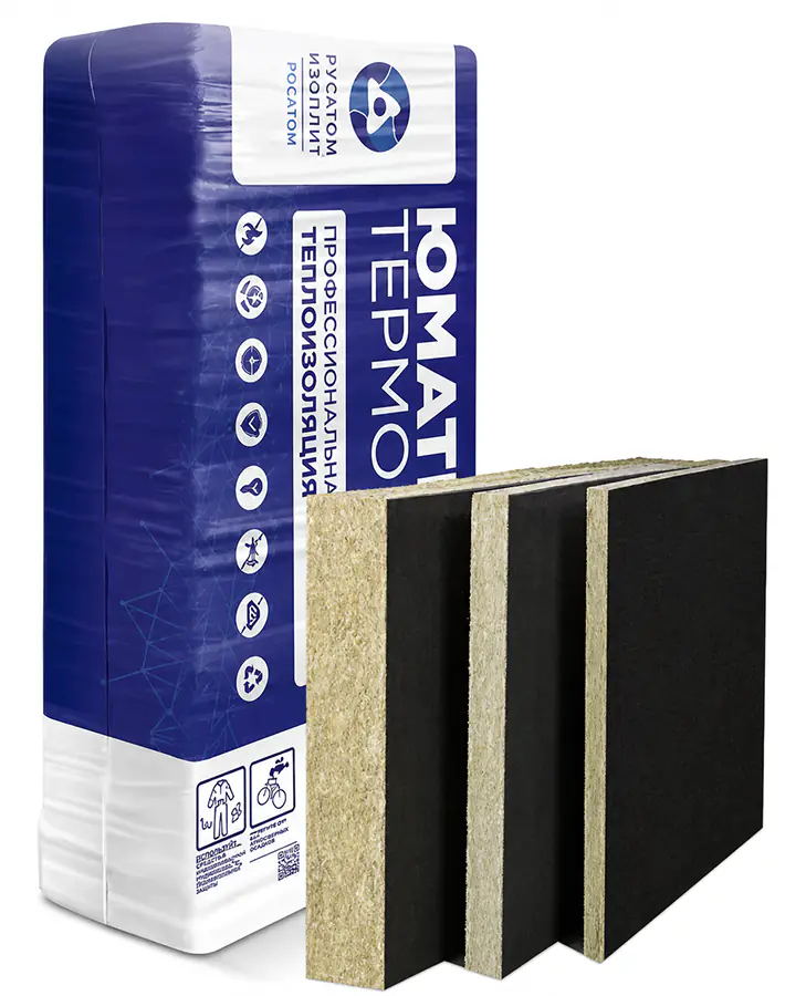 Утеплитель минвата Umatex Termo (Paroc) WAS 35tb. Толщ. 50 мм (6 плит = 4,32 м²)